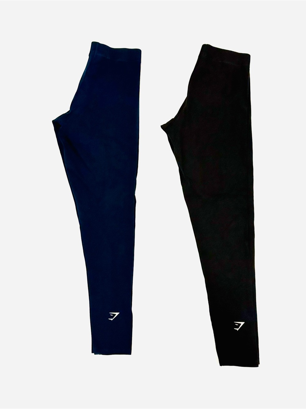 Gymshark Black And Blue Leggings Duo with Logo